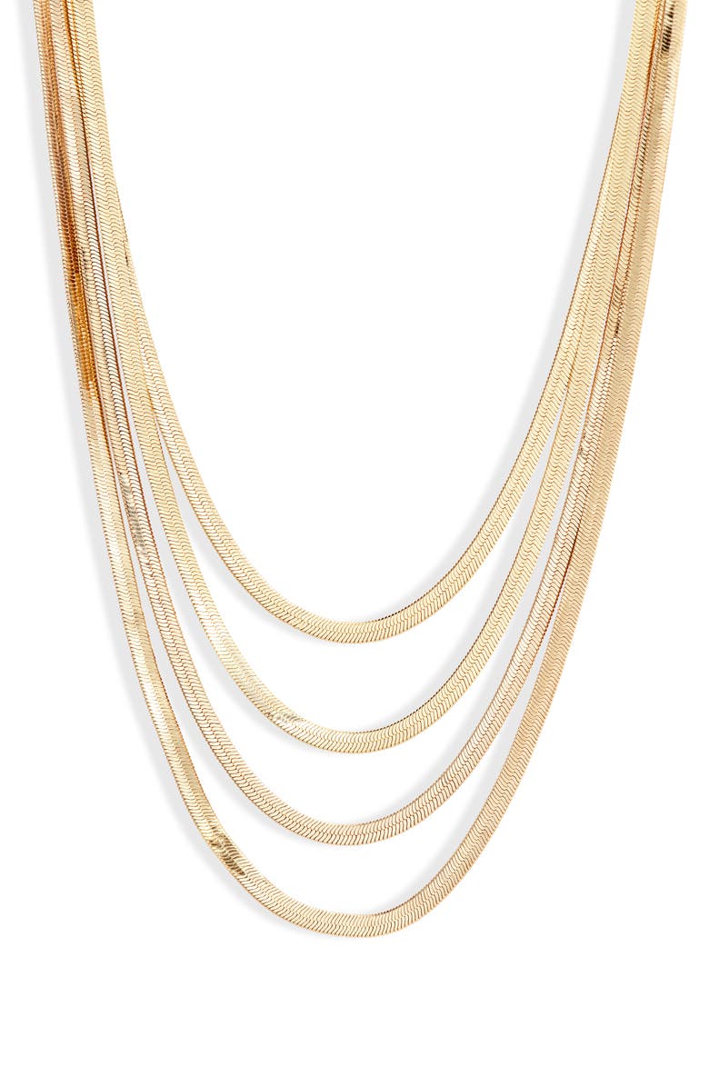 Nordstrom Layered Snake Chain Necklace, Main, color, 