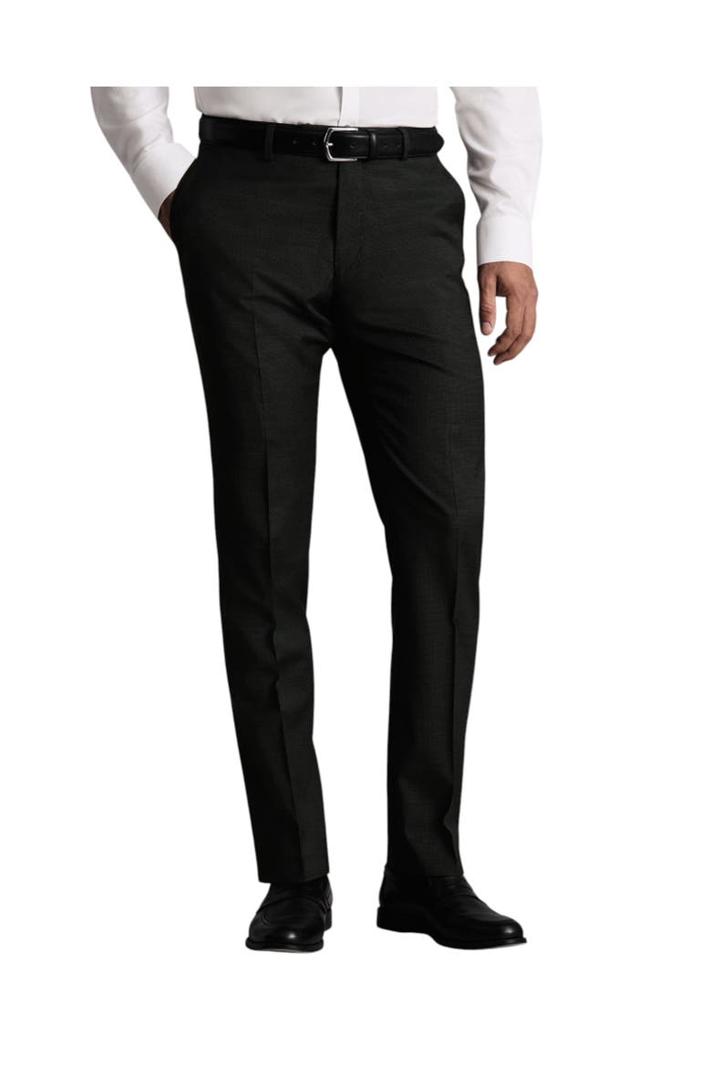 Puppytooth Slim Fit Italian Suit Trouser, Main, color, Forest Green