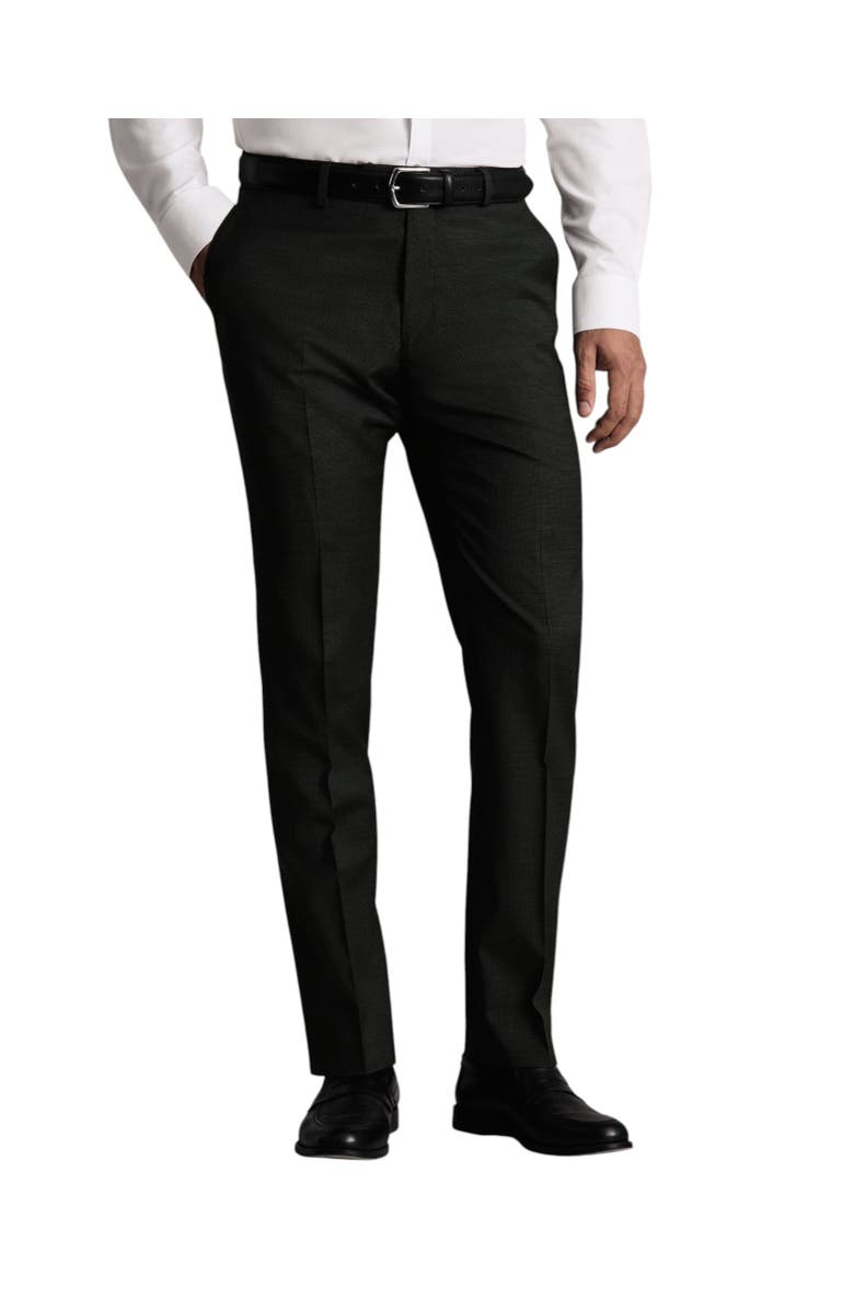 Charles Tyrwhitt Puppytooth Slim Fit Italian Suit Trouser, Main, color, Forest Green