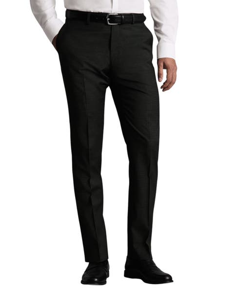 Puppytooth Slim Fit Italian Suit Trouser