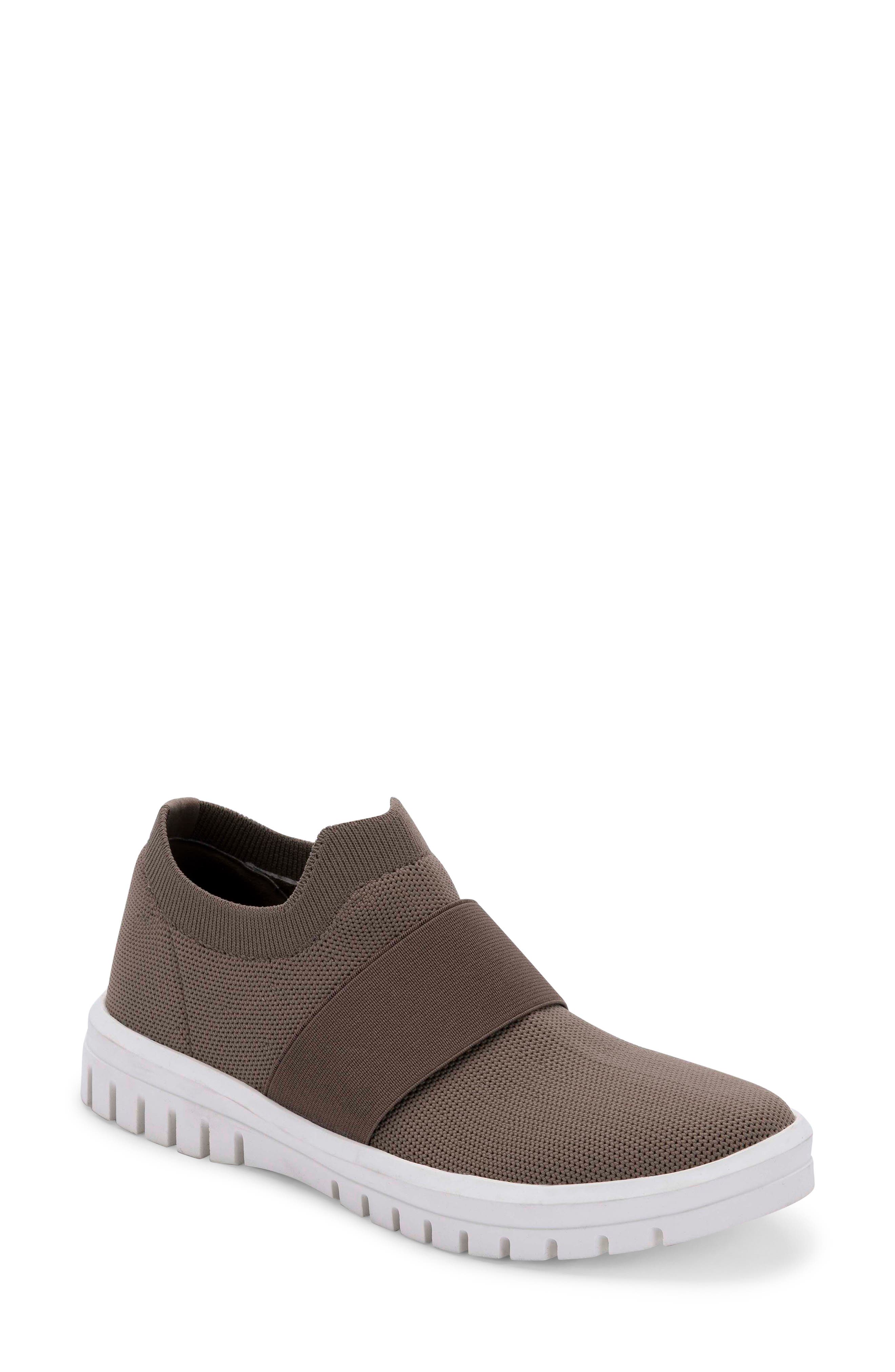 Florence Waterproof Slip-On Sneaker, Main, color, TAUPE KNIT