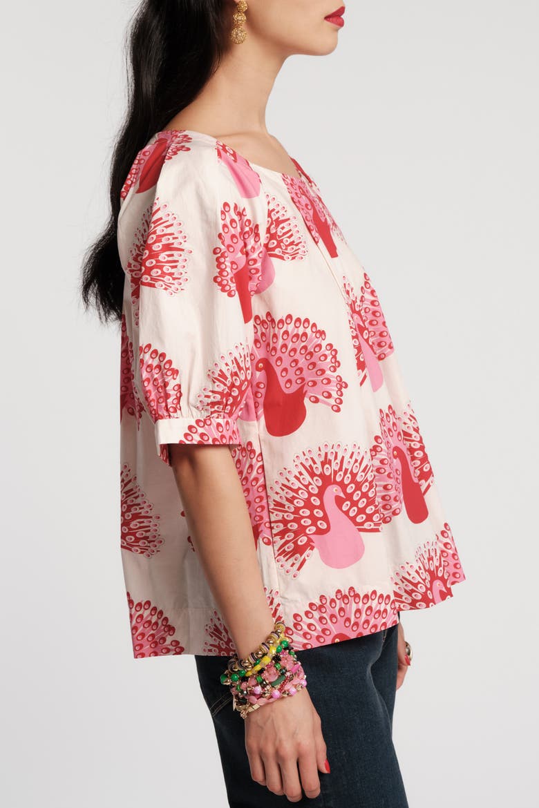Zonda Peacock Top, Alternate, color, Oyster/Multi