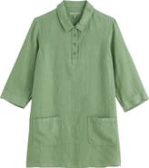 Seasalt Cornwall Artist's Journey Collared Linen Tunic
