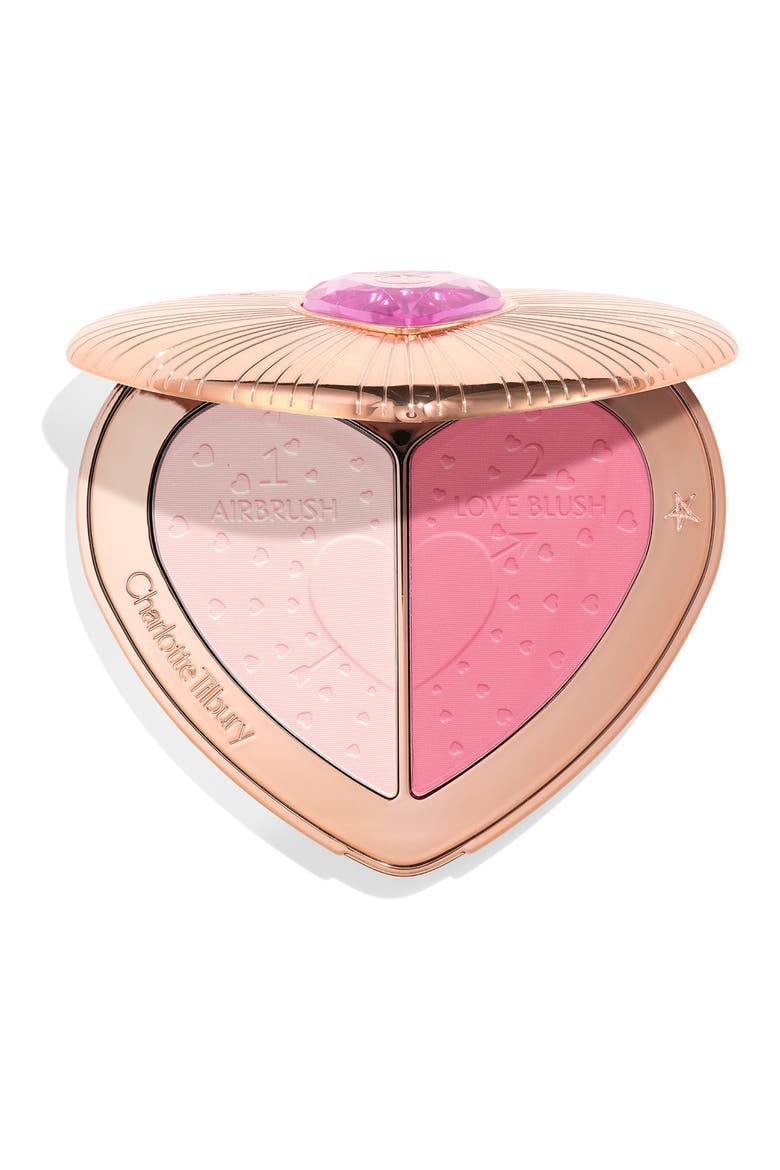 Pillow Talk Soulmates Airbrush Flawless Finish Brightening & Blur Blush Powder Pallete, Main, color, PILLOW TALK FLAWLESS PINK
