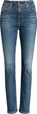 AG Mari Mid Rise Slim Straight Leg Jeans