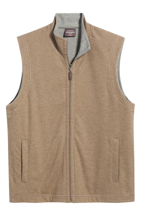 Icon Reversible Knit Cotton Blend Vest