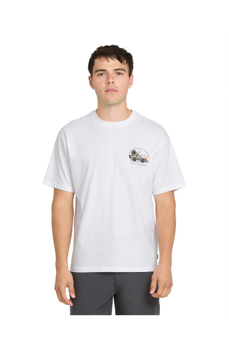 Quiksilver Waterman Traveler Short Sleeve Shirt, Main, color, White