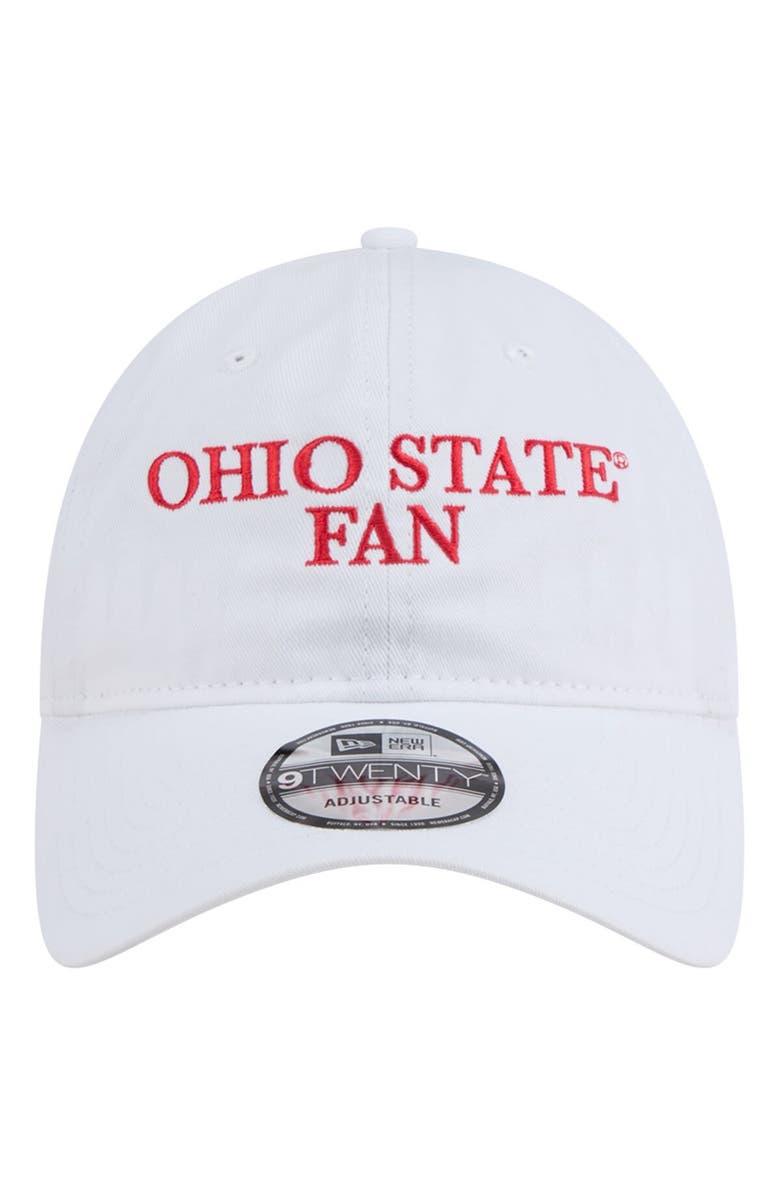 New Era Men's New Era White Ohio State Buckeyes Fan 9TWENTY Adjustable Hat, Alternate, color, White