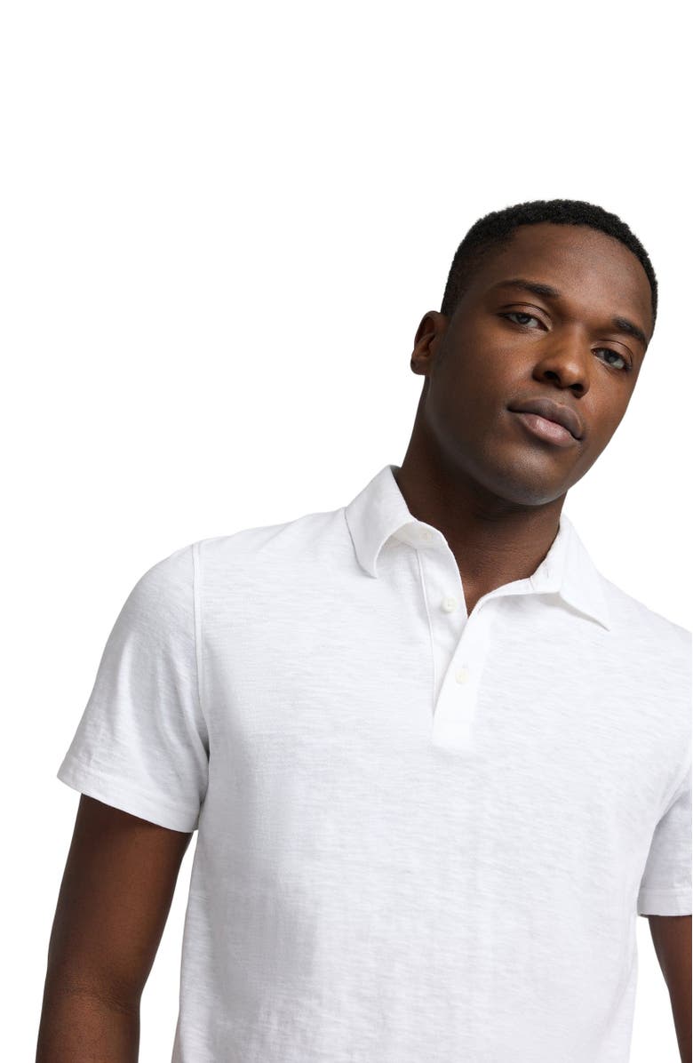 Onia Short Sleeve Polo, Alternate, color, White