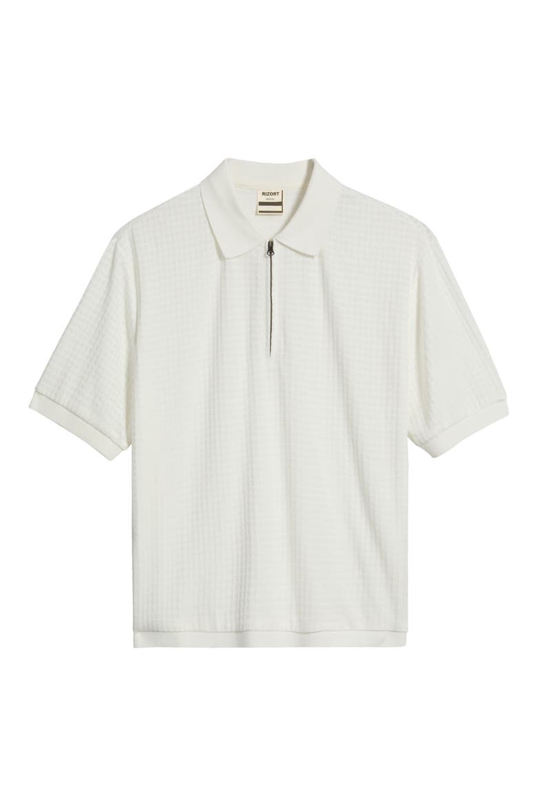 Victor Micro Check Polo, Alternate, color, WHITE