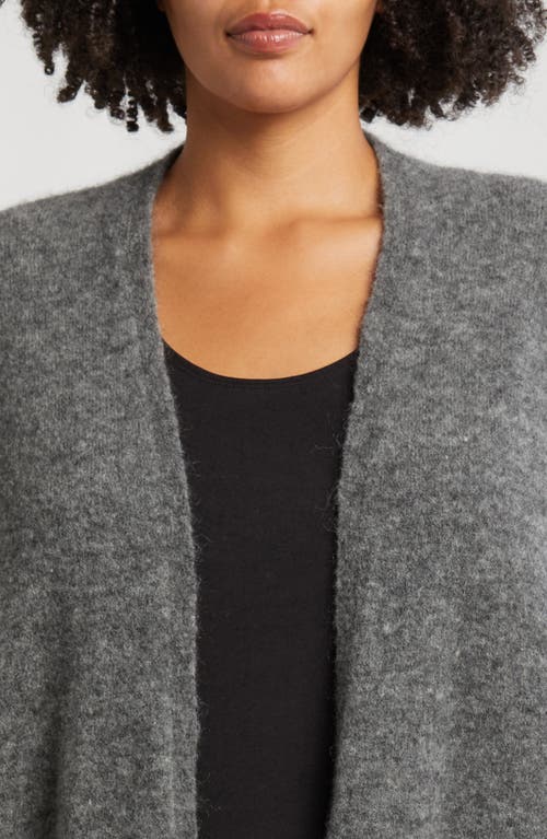 EILEEN FISHER EILEEN FISHER OPEN FRONT BRUSHED CARDIGAN 