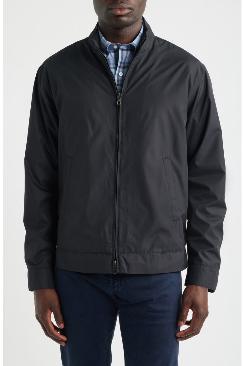 Hartford Recycled Polyester Bomber Jacket, Alternate, color, BLACK