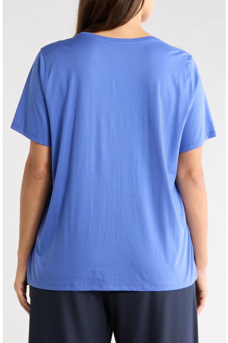 Crewneck Organic Cotton T-Shirt, Alternate, color, BLUE STAR