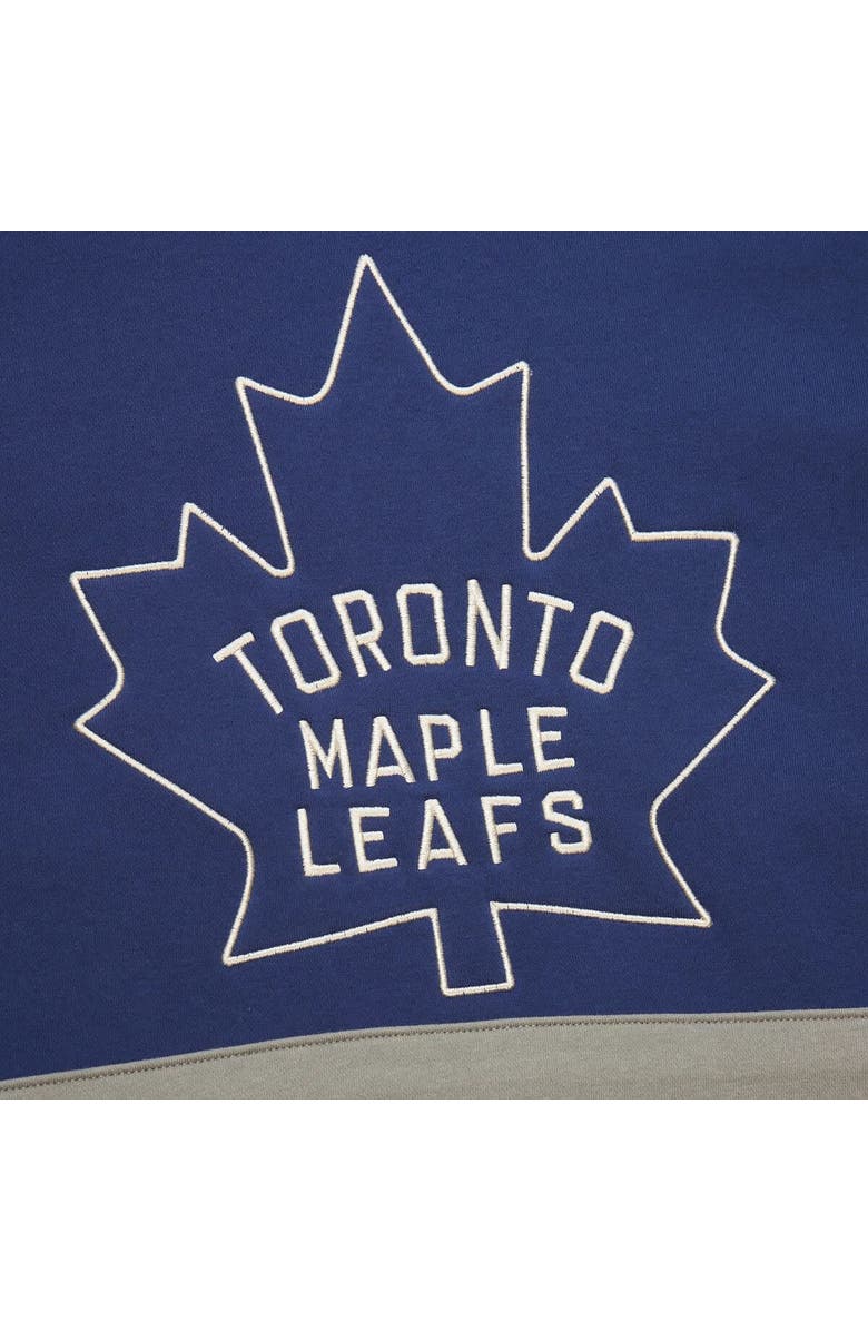 Mitchell & Ness Women's Mitchell & Ness Blue Toronto Maple Leafs Heritage Lace-Up Pullover Sweatshirt, Alternate, color, Blue