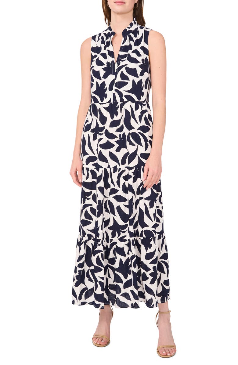 Halogen<sup>®</sup> Sleeveless Tiered Maxi Dress, Main, color,