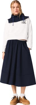 maje Sailor print sweatshirt