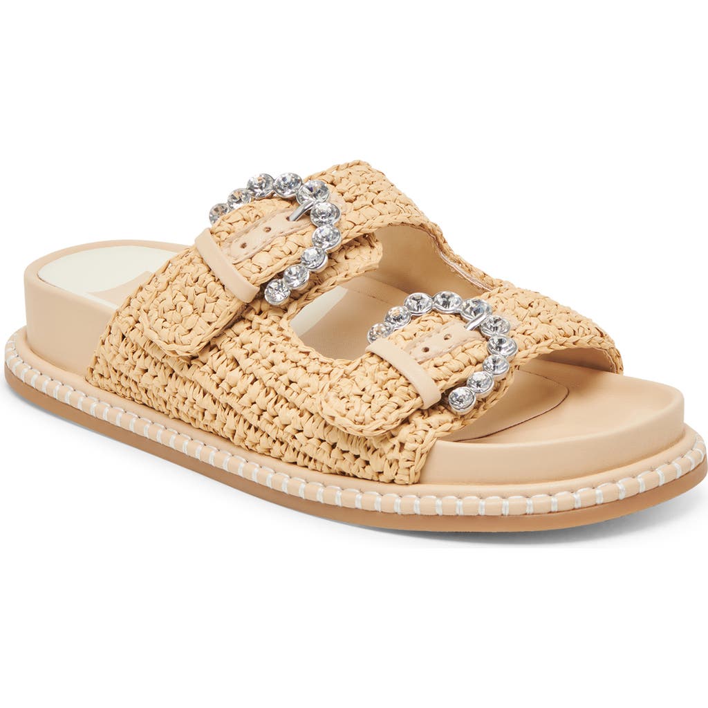 Dolce Vita Shauny Crystal Wedge Sandal In Natural Knit