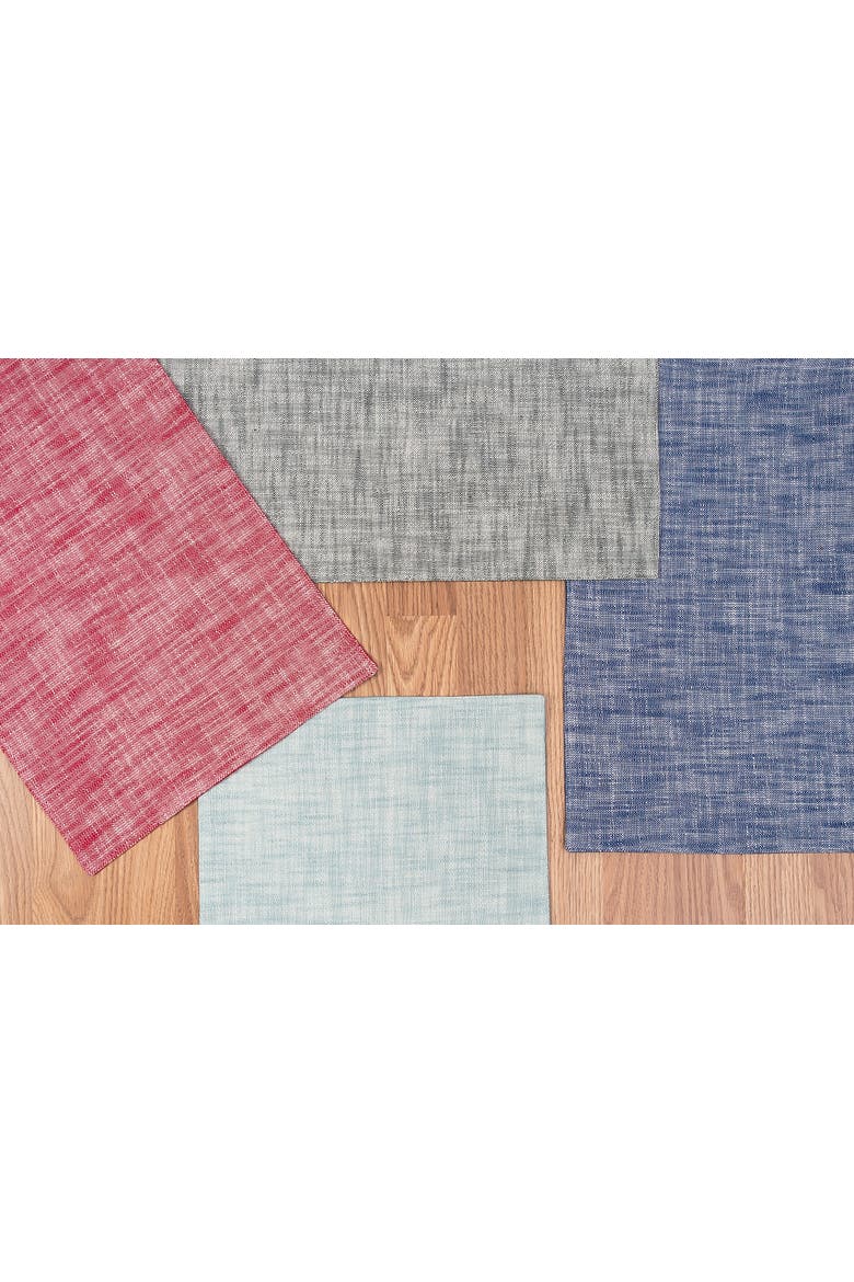 Chambray Placemat Set Of 6, Alternate, color, Red