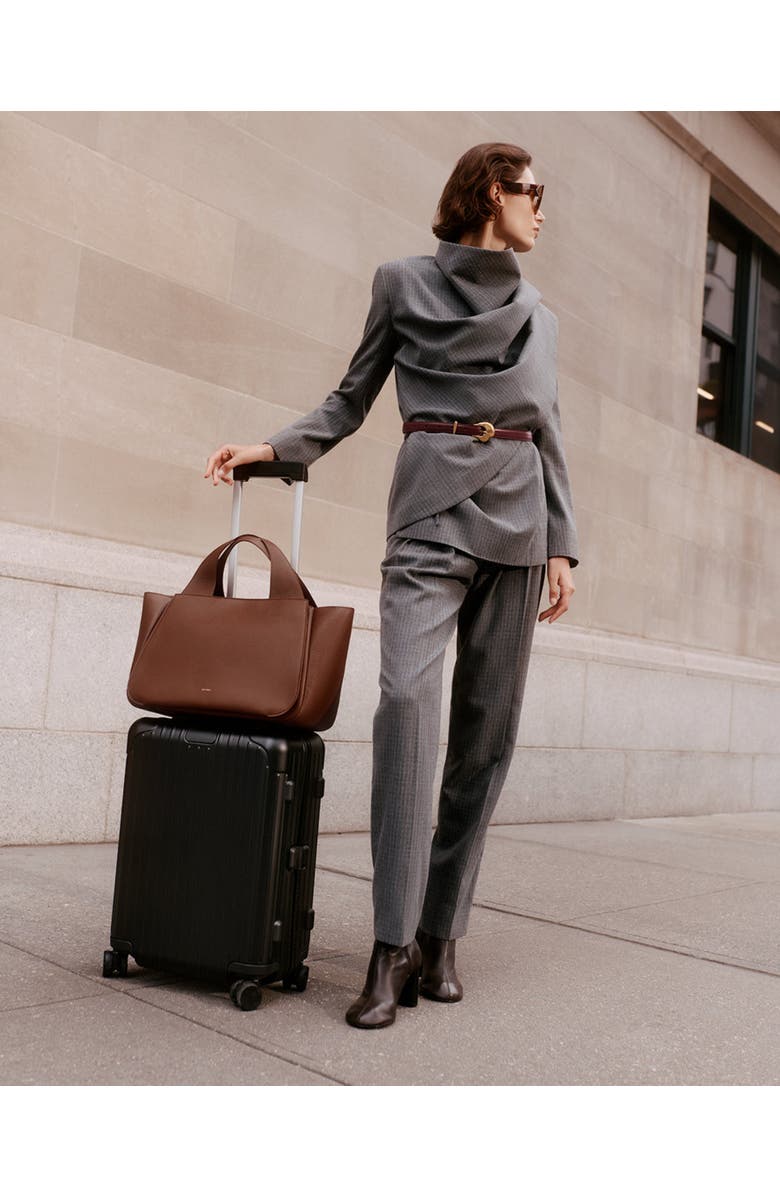 Cuyana Mila Satchel, Alternate, color, Dark Chestnut