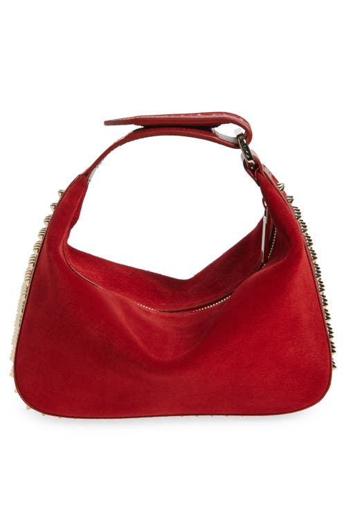 Christian Louboutin Funky Empire Spike Dopp Leather Top Handle Pouch