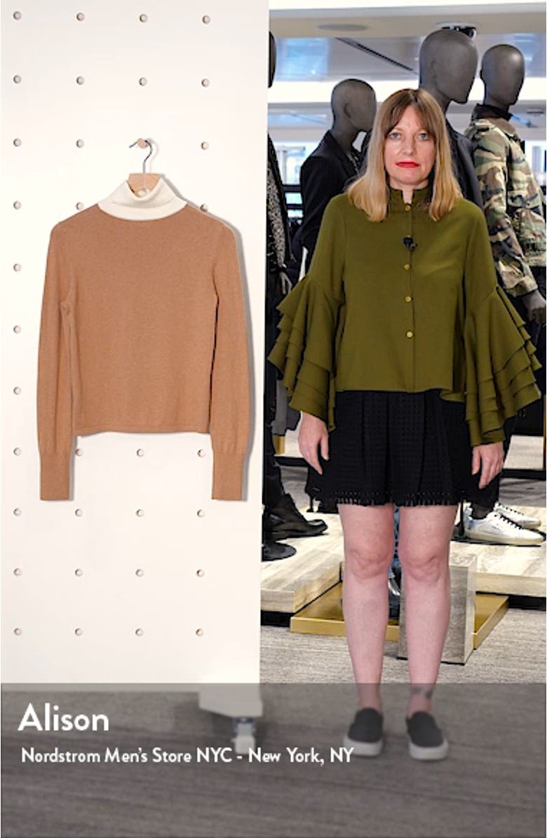 Urchin Contrast Turtleneck Sweater, sales video thumbnail