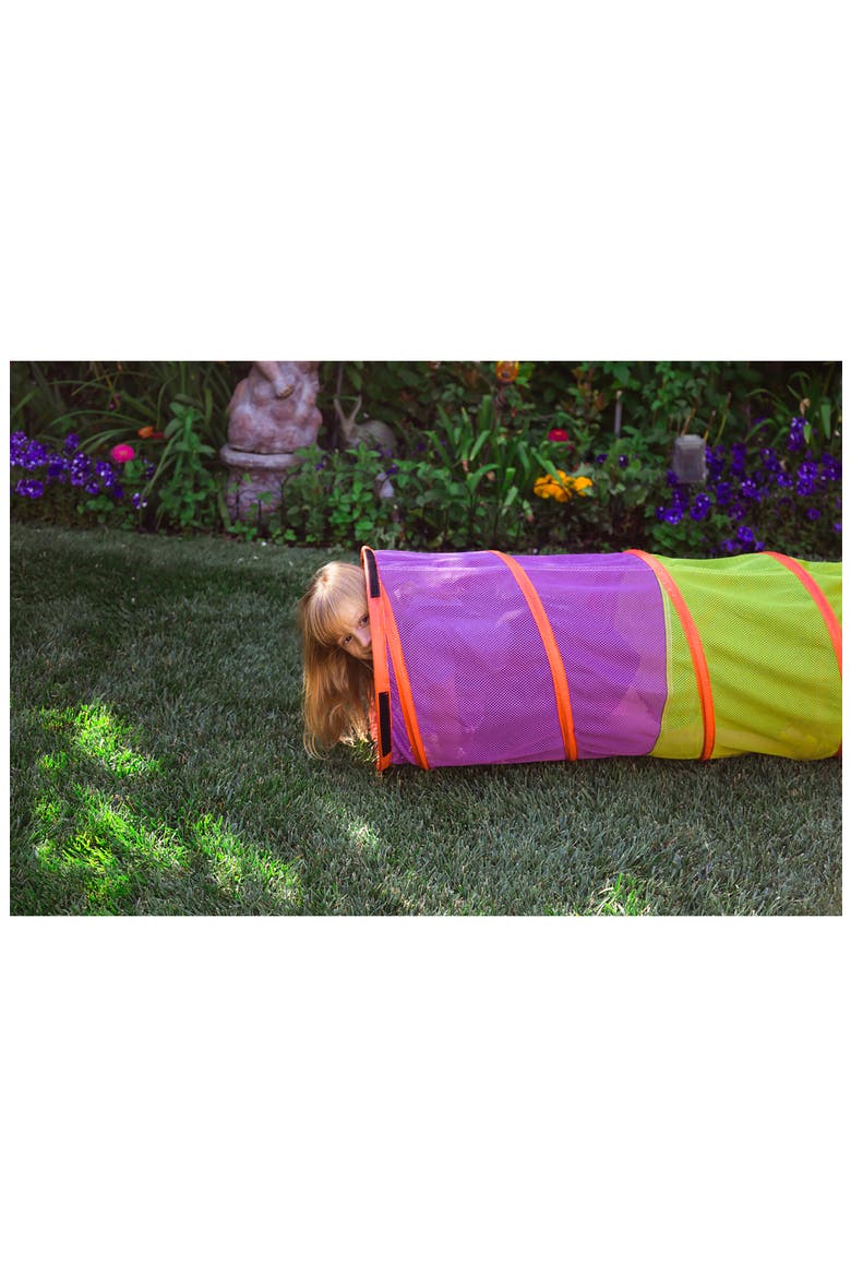 6-Foot See-Through Institutional Tunnel, Alternate, color, PURPLE GREEN BLUE