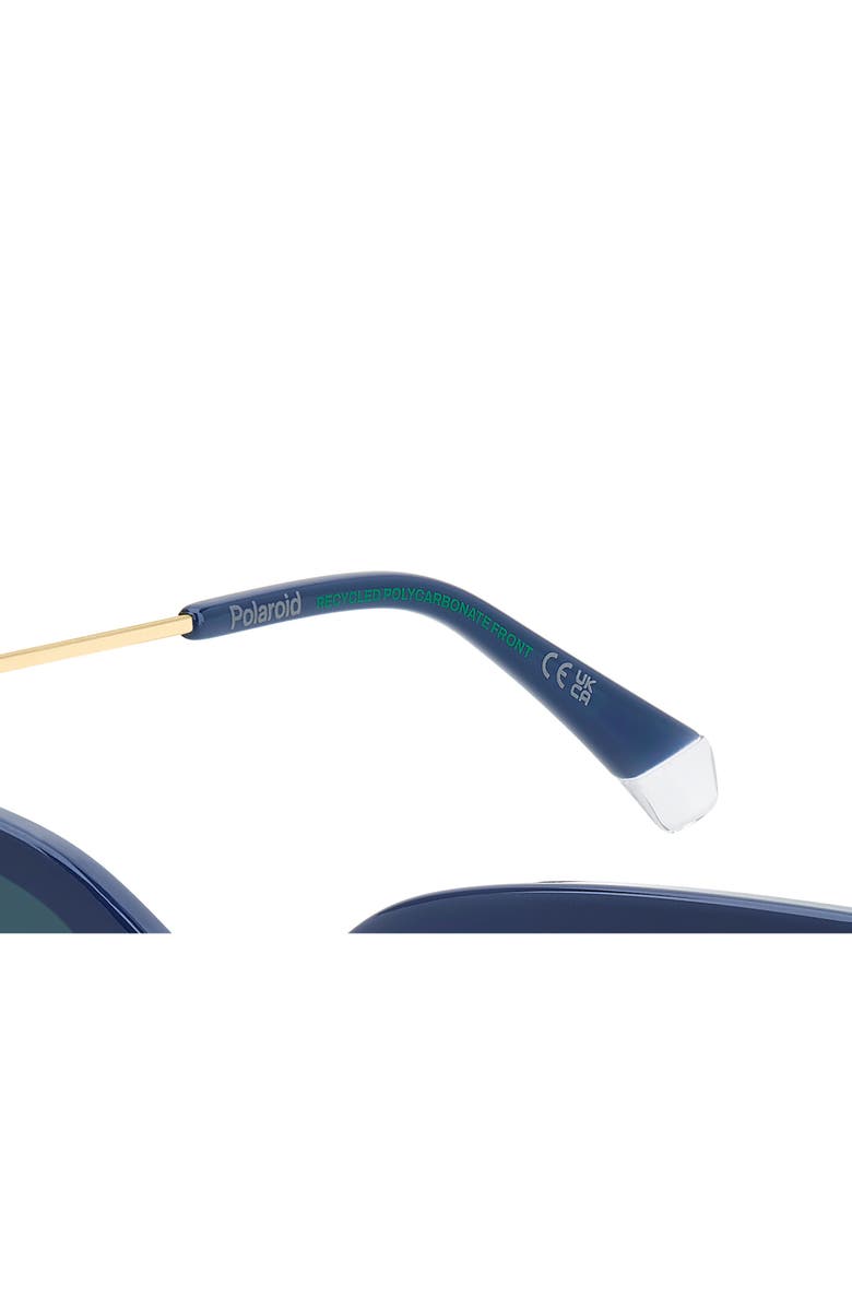 Polaroid 51mm Gradient Square Sunglasses, Alternate, color, Blue/ Blue Sf Polar