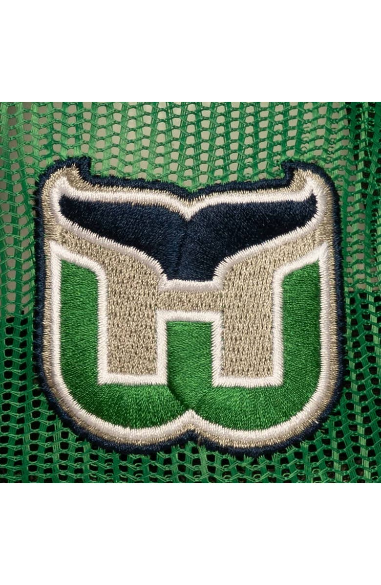 Mitchell & Ness Men's Mitchell & Ness Green Hartford Whalers Head Coach Trucker Adjustable Hat, Alternate, color, Green