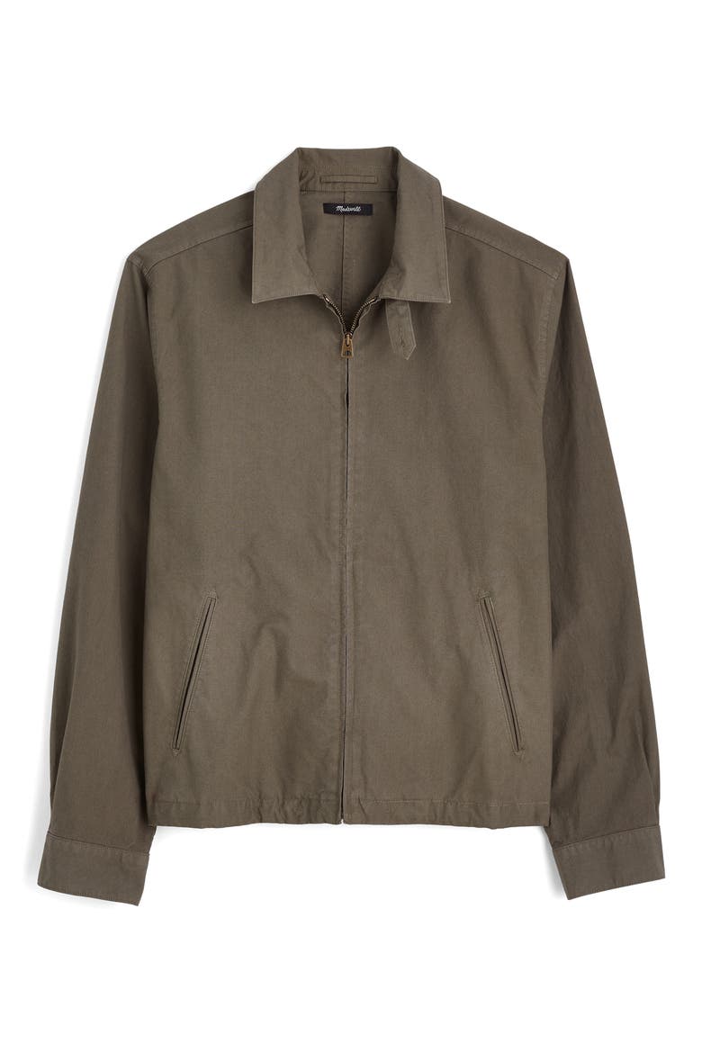 Full Zip Cotton Twill Jacket, Alternate, color, CAPERS