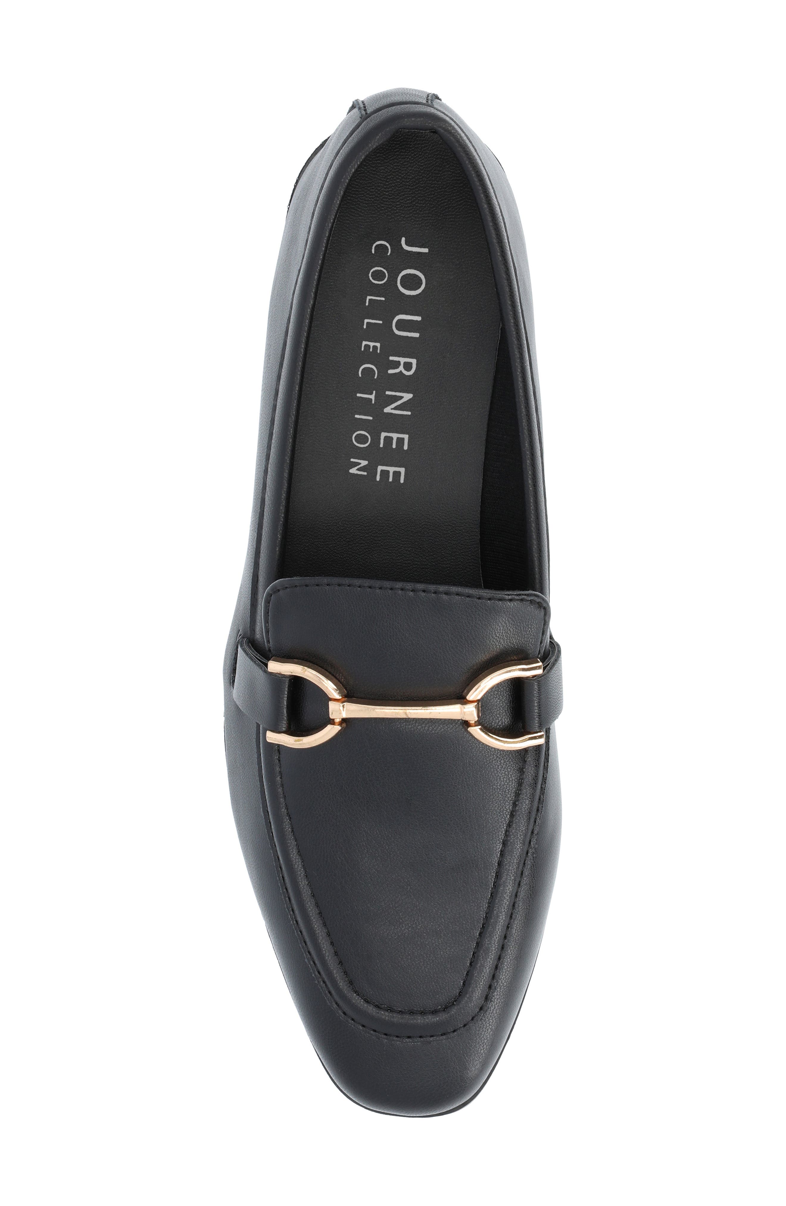 Journee Collection Mizza Bit Loafer, Alternate, color, Black