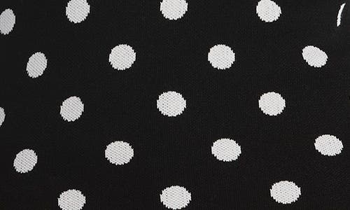 Laundry By Shelli Segal Polka Dot Off The Shoulder Sweater In Black