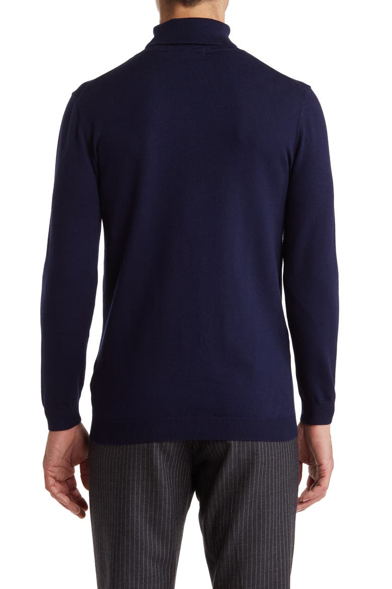 Performance Turtleneck Sweater, Alternate, color, NAVY