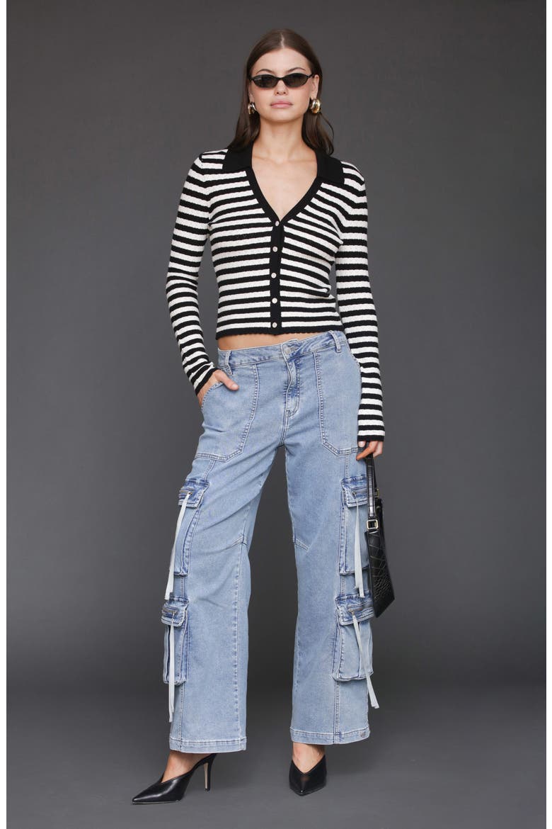 Baggy Cargo Jeans, Alternate, color, LIGHT BLUE WASH
