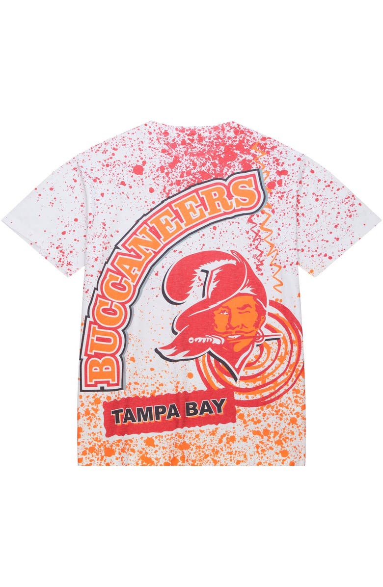 Mitchell & Ness Men's Mitchell & Ness White Tampa Bay Buccaneers Team Burst Sublimated T-Shirt, Alternate, color, 