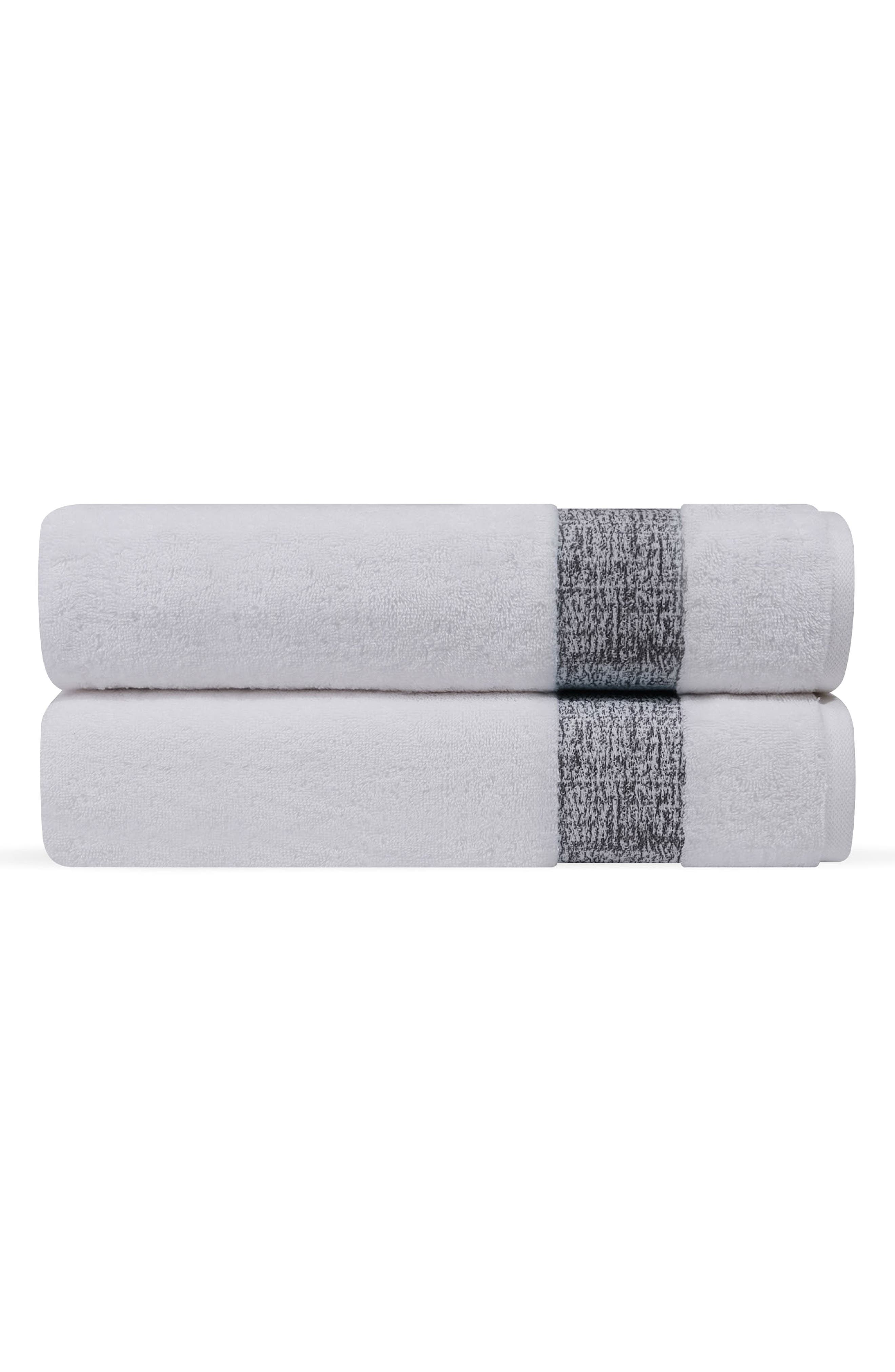 DePera Pera 2-Piece Turkish Cotton Bath Towel Set