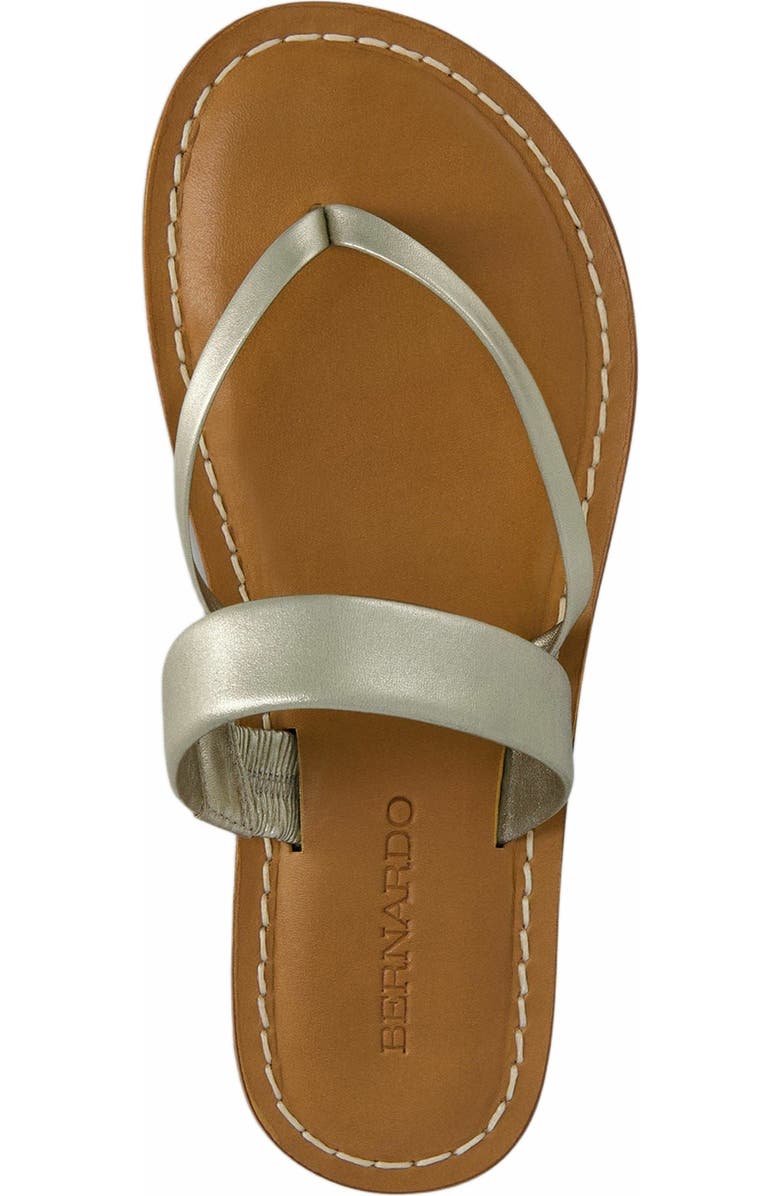 Bernardo Footwear Leia Thong Sandal, Alternate, color, Champagne
