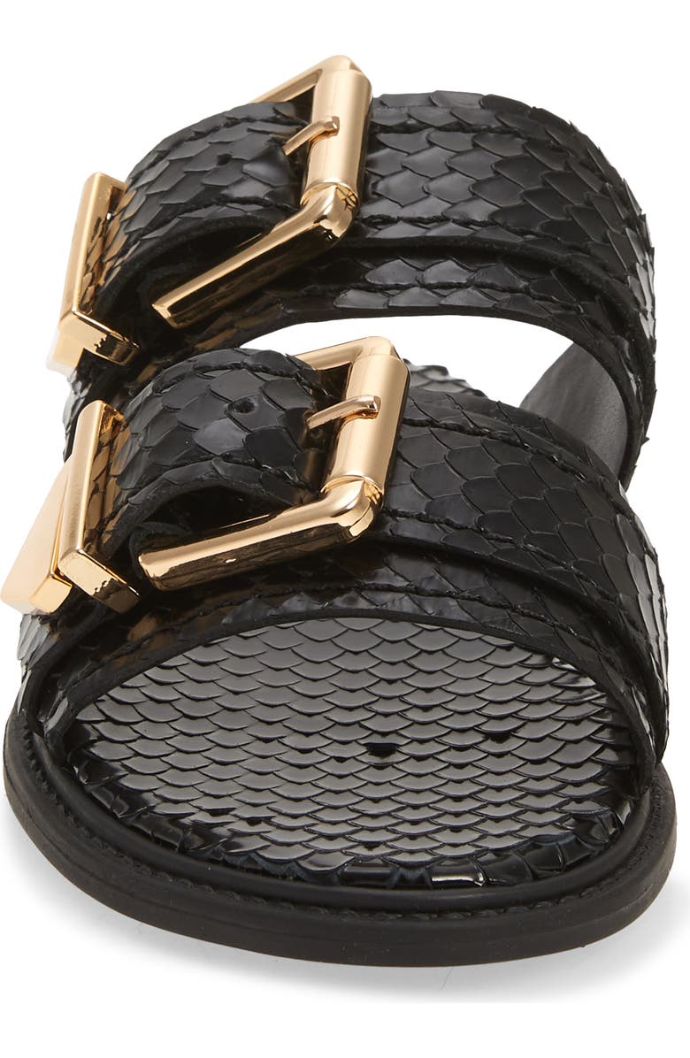 Schutz Shina Buckle Slide Sandal, Alternate, color,
