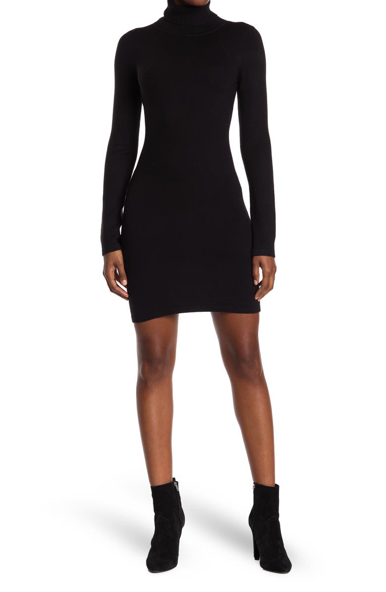 French Connection Soft Turtleneck Long Sleeve Sweater Dress, Main, color,