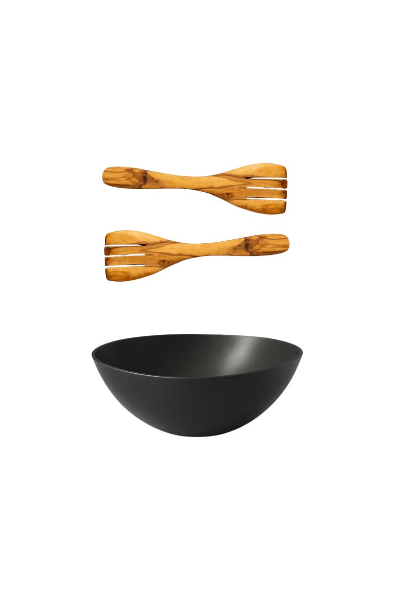 Gharyan Stoneware The Salad Essential Bundle, Set of 3, Main, color, Matte Black