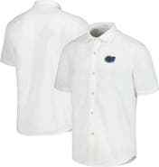 Tommy Bahama Men's Tommy Bahama White Florida Gators Coconut Point Palm Vista IslandZone Camp Button-Up Shirt