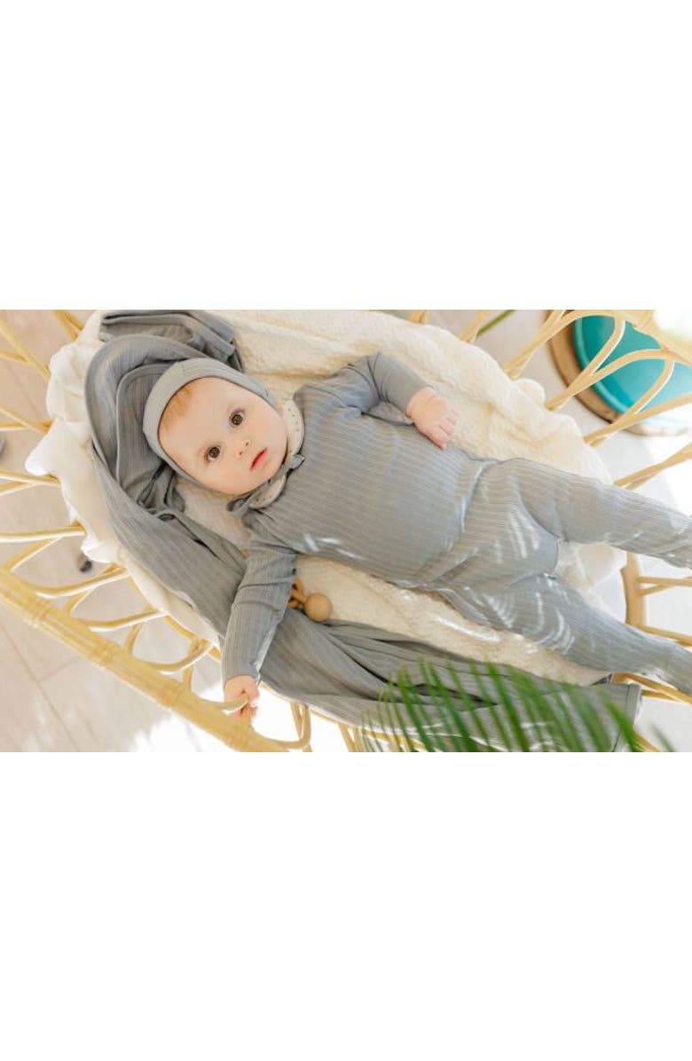 Ely's & Co. Looms Wave Collection - Pin Dot Collar Footie, Alternate, color, Blue Pin Dot