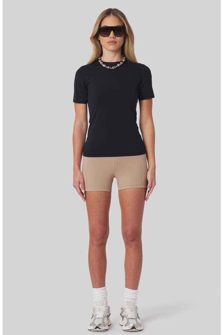 Regina Performance T-Shirt, Alternate, color, BLACK