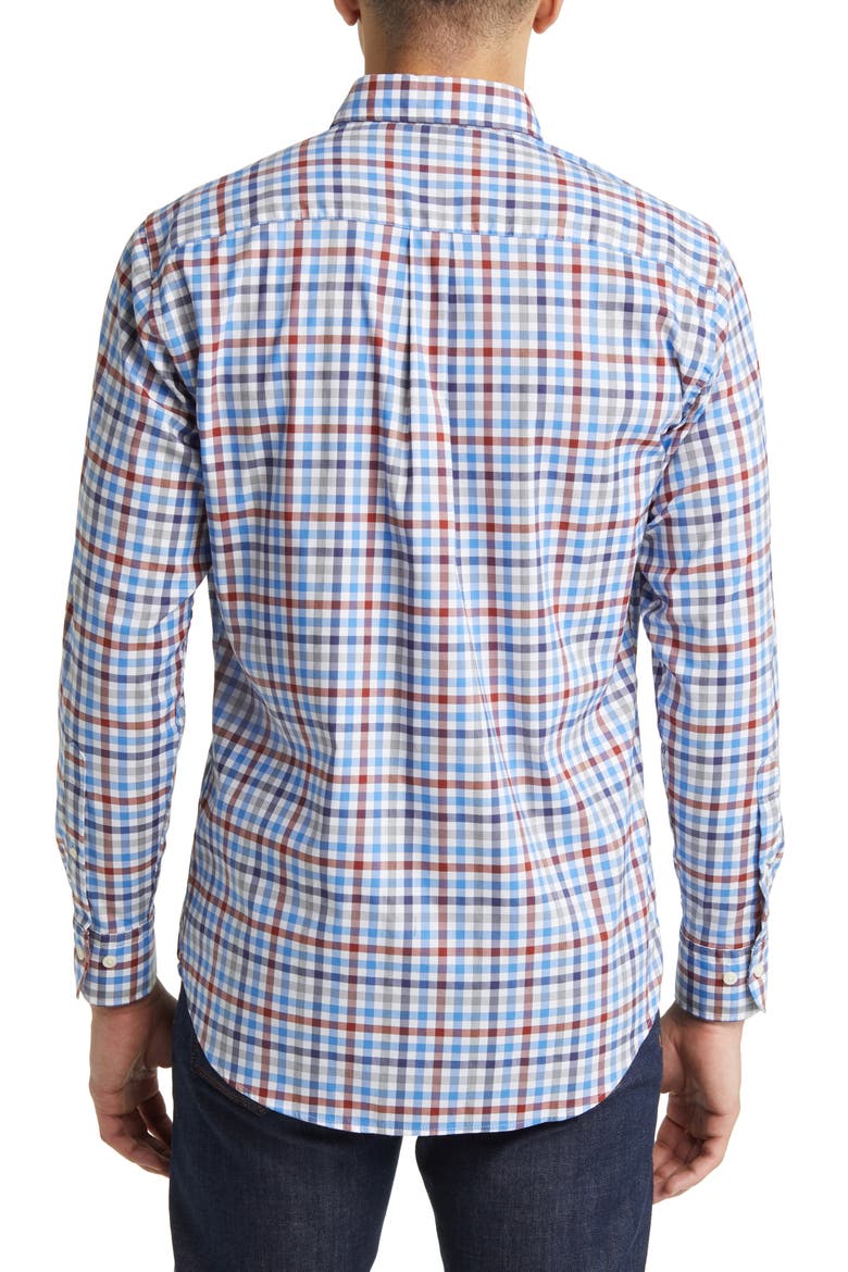 Orin Crown Light Tattersall Check Button-Down Shirt, Alternate, color, WHITE