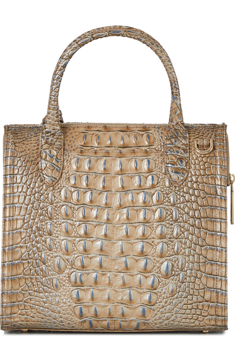 Brahmin Small Caroline Croc Embossed Leather Satchel, Alternate, color,