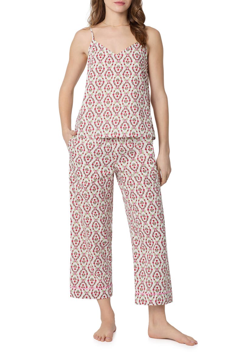 Print Crop Pajamas, Main, color, OLIVIA