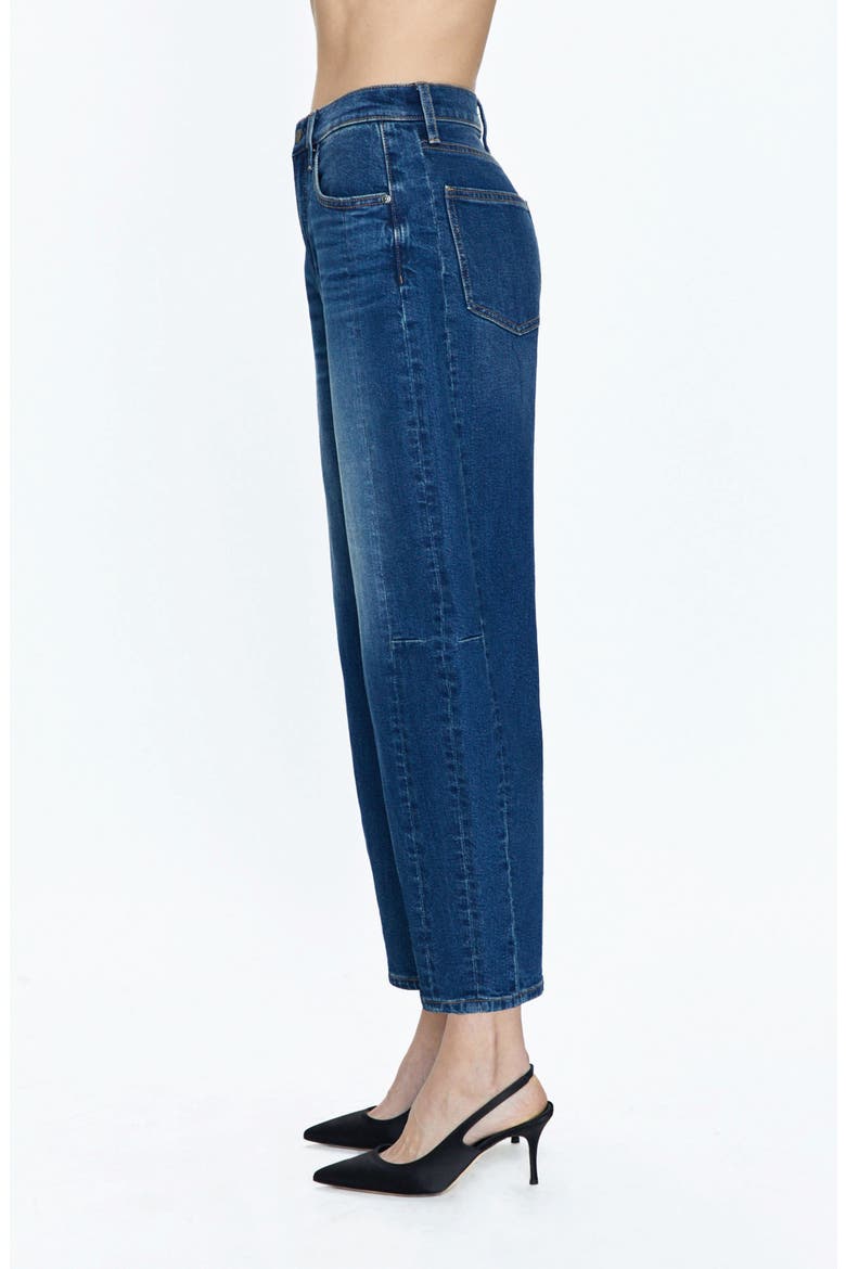 Eli High Waist Crop Barrel Leg Jeans, Alternate, color, MIXER