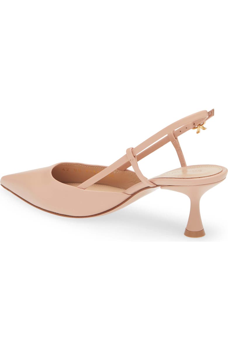Gianvito Rossi Kitten Heel Slingback Pointed Toe Pump, Alternate, color, Peach
