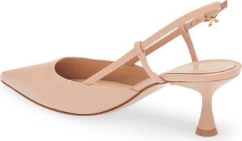 Kitten Heel Slingback Pointed Toe Pump