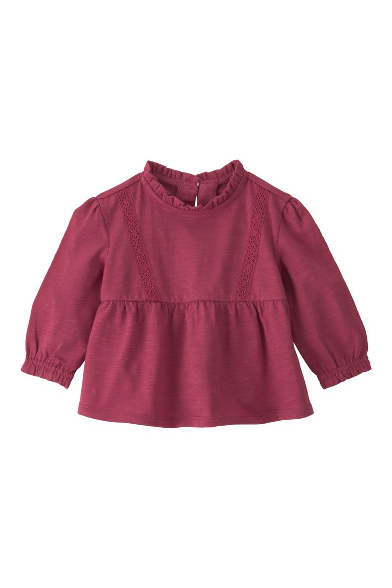 Organic Cotton Knit Top, Main, color, MAROON