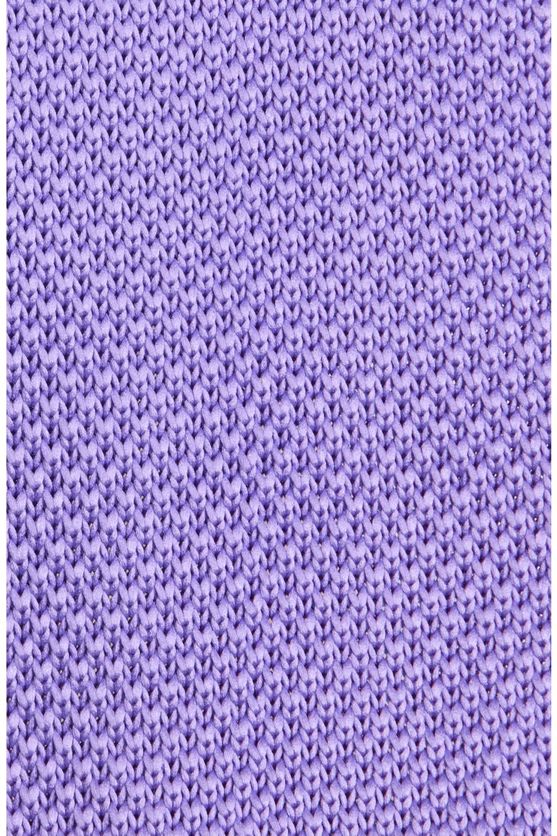 Lavender Knit Silk Tie, Alternate, color, PURPLE